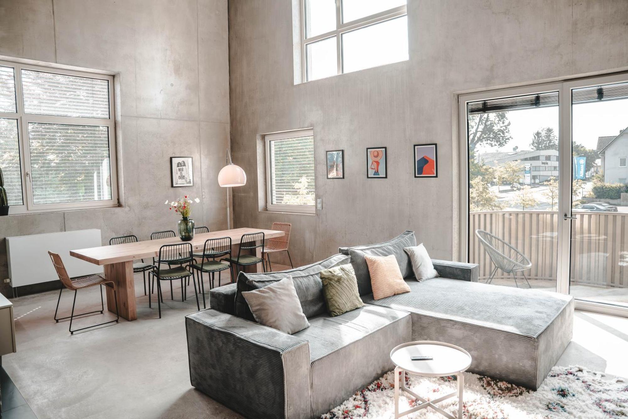 Apartmán Sunset Club - Loft - 155 M2 Sichtbeton - Zentral Memmingen Exteriér fotografie